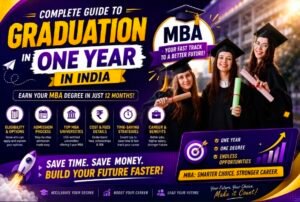 one year MBA graduation program in India with career opportunities and industry recognition